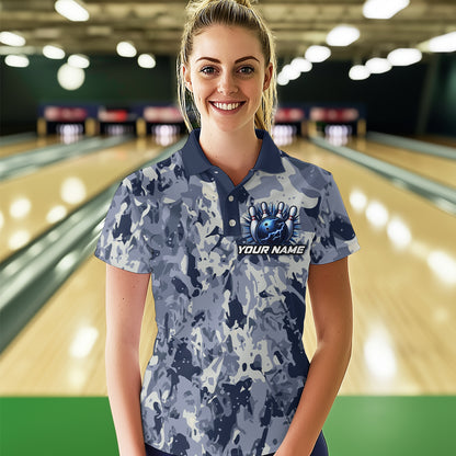 Custom Bowling League Shirts For Women with Name, Personalized Bowling Team Jerseys HNT41
