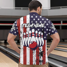 Load image into Gallery viewer, US Patriotic Bowling Shirts Custom American Bowling Jersey for Men Women Team MBL62
