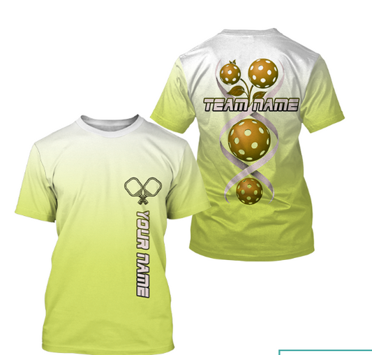 Yellow Pickleball It's In My DNA Custom Pickleball T-Shirt For Men, Pickleball Team NYN0955