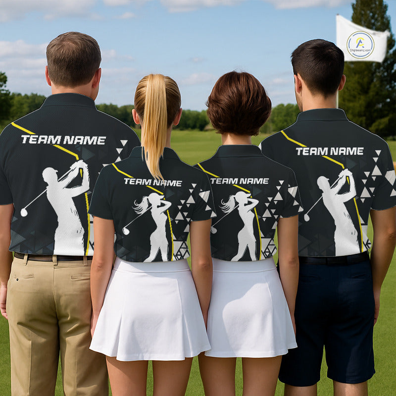 Blue Navy And White Golf Ball Mens Golf Polo Shirts Custom Golf Outfits Men Golf Gifts For Men NHN0038