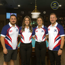 Load image into Gallery viewer, Custom 250 Years Freedom Eagle 8 Ball Pool Billiard Shirt For Men Patriotic Billiard Apparel NYN2633