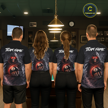 Load image into Gallery viewer, Custom Grim Reaper Billiard Shirts for Men 8 Ball Pool Shirt Polo &amp; Quarter-Zip Billiard Jersey Unisex BHT7
