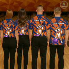 Load image into Gallery viewer, Custom Pitbull Bowling Shirt for Women Bowling Team Jersey Polo &amp; Quarter-Zip QZT1002