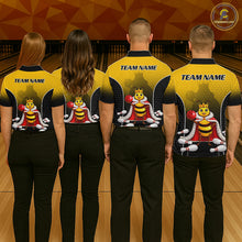 Load image into Gallery viewer, Custom King Bee Bowling Jersey for Men Bowling Team Shirts Bowling Polo &amp; 1/4 Zip HNT266