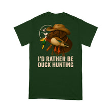 Load image into Gallery viewer, I'd Rather Be Duck Hunting Chocolate Labs Dog Men T-shirt FSD4705 D03