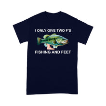 Load image into Gallery viewer, Funny fishing shirt - I only give two f's Unisex T-Shirt