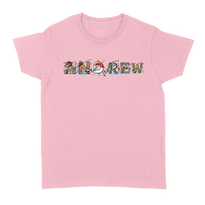 Personalized custom name fishing shirt for fisherman Women's T-shirt