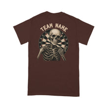 Load image into Gallery viewer, Funny Skeleton Darts Shirt, Multicolor Custom Darts League Team T-Shirt, Darts Player Gift TDM3909