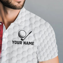 Load image into Gallery viewer, Red, White and Blue Smoke American Flag Men golf polo shirts custom Patriotic Men white golf polo NQS9380