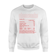 Load image into Gallery viewer, Cheesecake nutritional facts happy thanksgiving funny shirts - Standard Crew Neck Sweatshirt