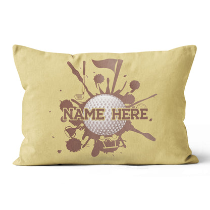 Vintage Golf Elements Custom Pillow Personalized Golf Gifts For Golfer LDT1204