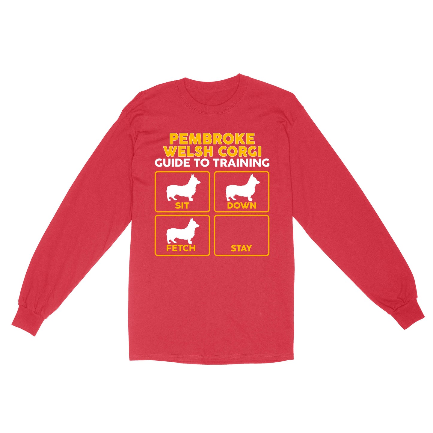Pembroke Welsh Corgi Standard Long Sleeve | Funny Guide to Training dog - FSD2409D08