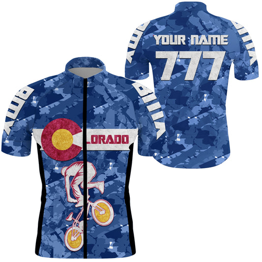 CO Colorado BMX Men Women Cycling Jersey Custom Cyclist Bicycle Riding Shirt Cross Country Biking| NMS799