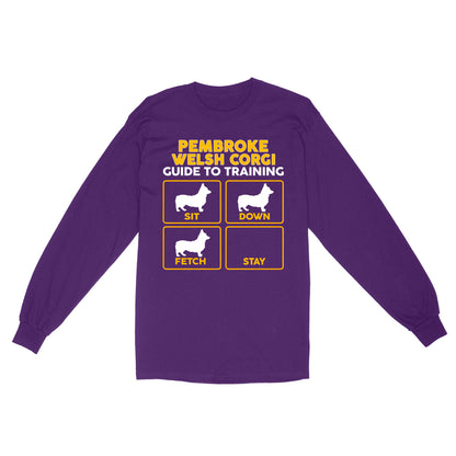 Pembroke Welsh Corgi Standard Long Sleeve | Funny Guide to Training dog - FSD2409D08