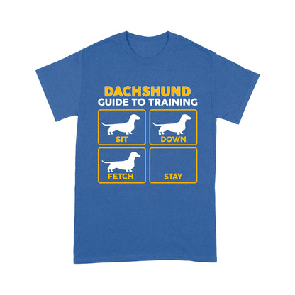 Dachshund Standard T-shirt | Funny Guide to Training dog - FSD2407D08