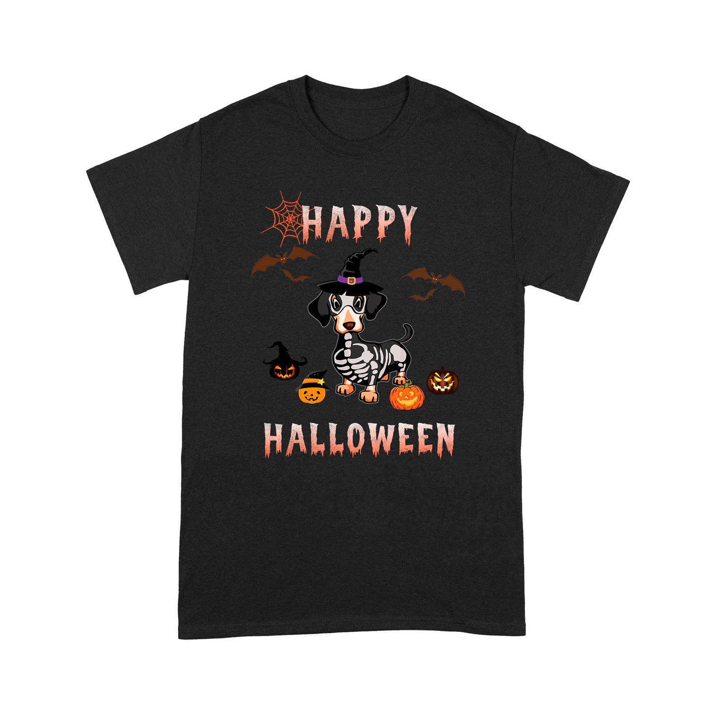 Halloween T-shirt - Dachshund Happy Halloween| Funny Shirt for Dachshund Lovers| NH51