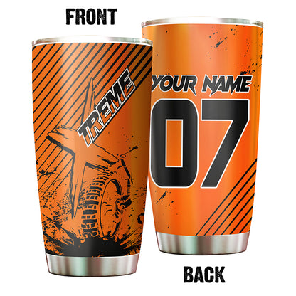 Personalized Motocross Tumbler Cup - Dirt Bike Off-Road Tumbler, Gift For Motorcycle Lover Drinkware CDT14