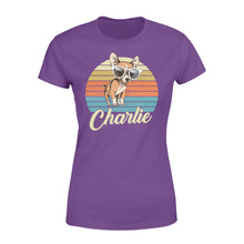 Load image into Gallery viewer, Custom name awesome Chihuahua 1970s vintage retro personalized gift - Standard Women's T-shirt
