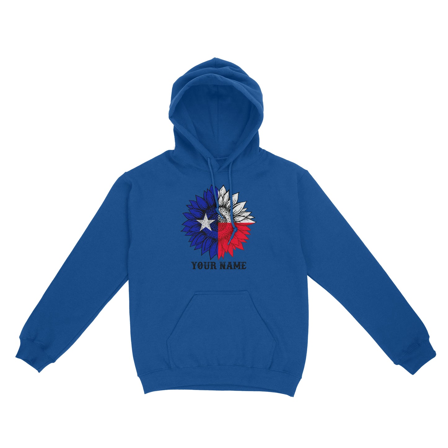 Texas flag sunflower customized name patriot Texas state flag Hoodie D03 NQS2495