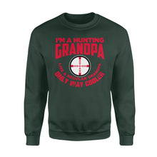 Load image into Gallery viewer, Funny Mens Grandpa Hunting Gift Shirt I'm A Hunting Grandpa Like Normal Grandpa But Much Cooler  Sweatshirt - FSD13
