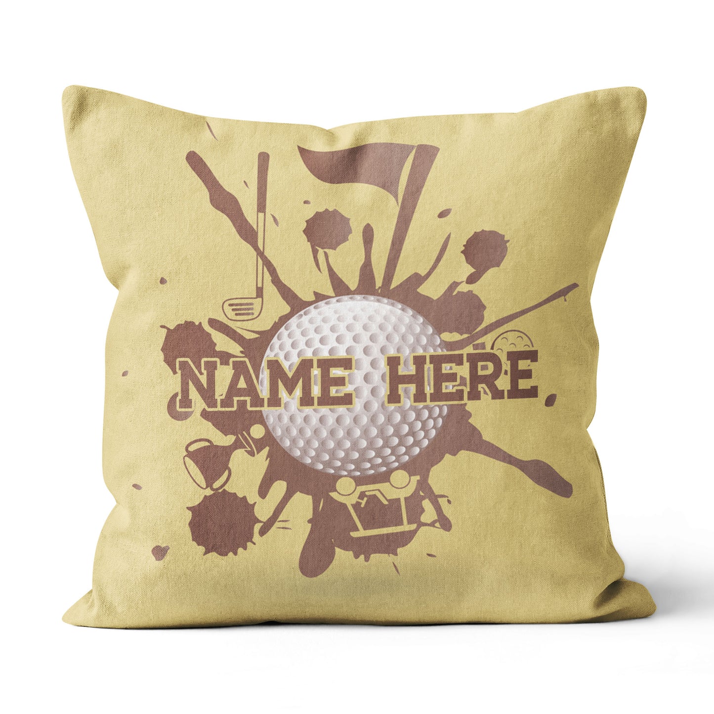 Vintage Golf Elements Custom Pillow Personalized Golf Gifts For Golfer LDT1204