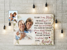Load image into Gallery viewer, Personalized Mom Canvas- To My Loving Mom Mother's Day Gift, Thoughtful Gift for Mom Birthday Christmas| N2454