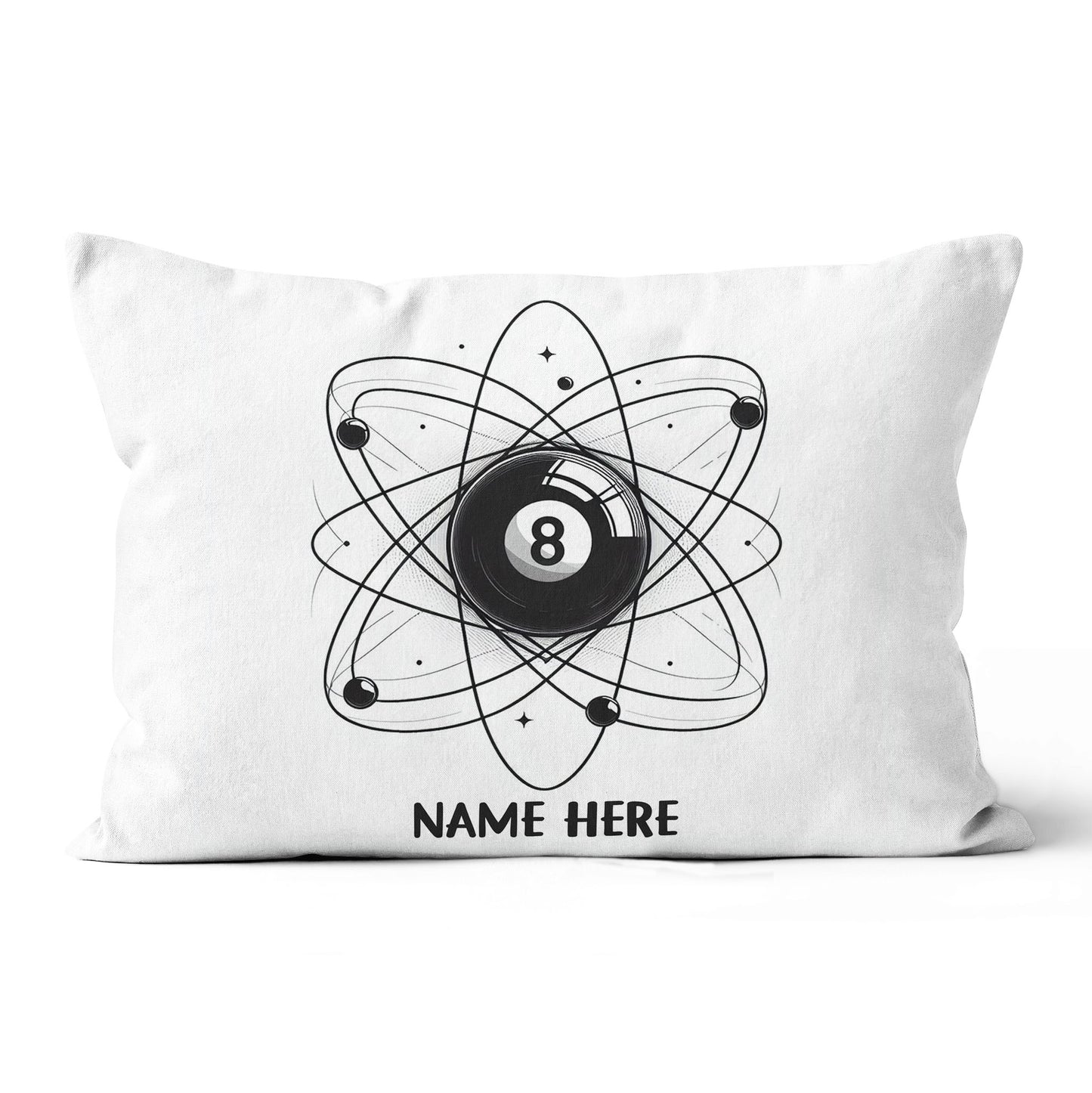 8 Ball Pool Funny Pillows Custom Adjustable Pillow For Billiard Lovers TDM0850