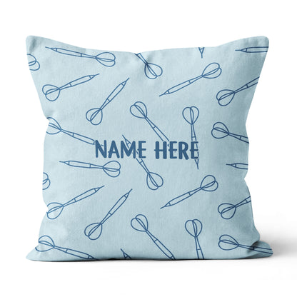 Blue Darts Seamless Pattern Custom Dart Pillow Personalized Darts Gifts LDT1200
