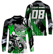Load image into Gallery viewer, Extreme Motocross racing jersey UPF30+ personalized men women kid dirt bike long sleeves NMS1079