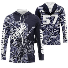 Load image into Gallery viewer, Camo Motocross jersey youth boys girls UPF30+ Motocross custom off-road racing motorcycle shirt PDT84