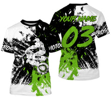 Load image into Gallery viewer, Custom motocross jersey adult&amp;kid UV dirt bike MX racing shirt motorcycle off-road biker racewear NMS942