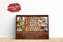 Load image into Gallery viewer, Personalized Mothers Day Canvas Photo Collage, Mother's Day Gift for Mommy Birthday Christmas N2533