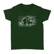 Load image into Gallery viewer, Coon hunting American flag, racoon hunter shirt NQSD241 - Standard Women's T-shirt