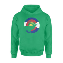 Load image into Gallery viewer, Colorado Elk Hunting Hoodie: CO State Flag Hunter hoodie - NQSD232