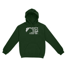Load image into Gallery viewer, Pheasant hunting with dog American flag patriotic hunting, dog hunting pheasant shirt D01 NQS2582 Standard Hoodie