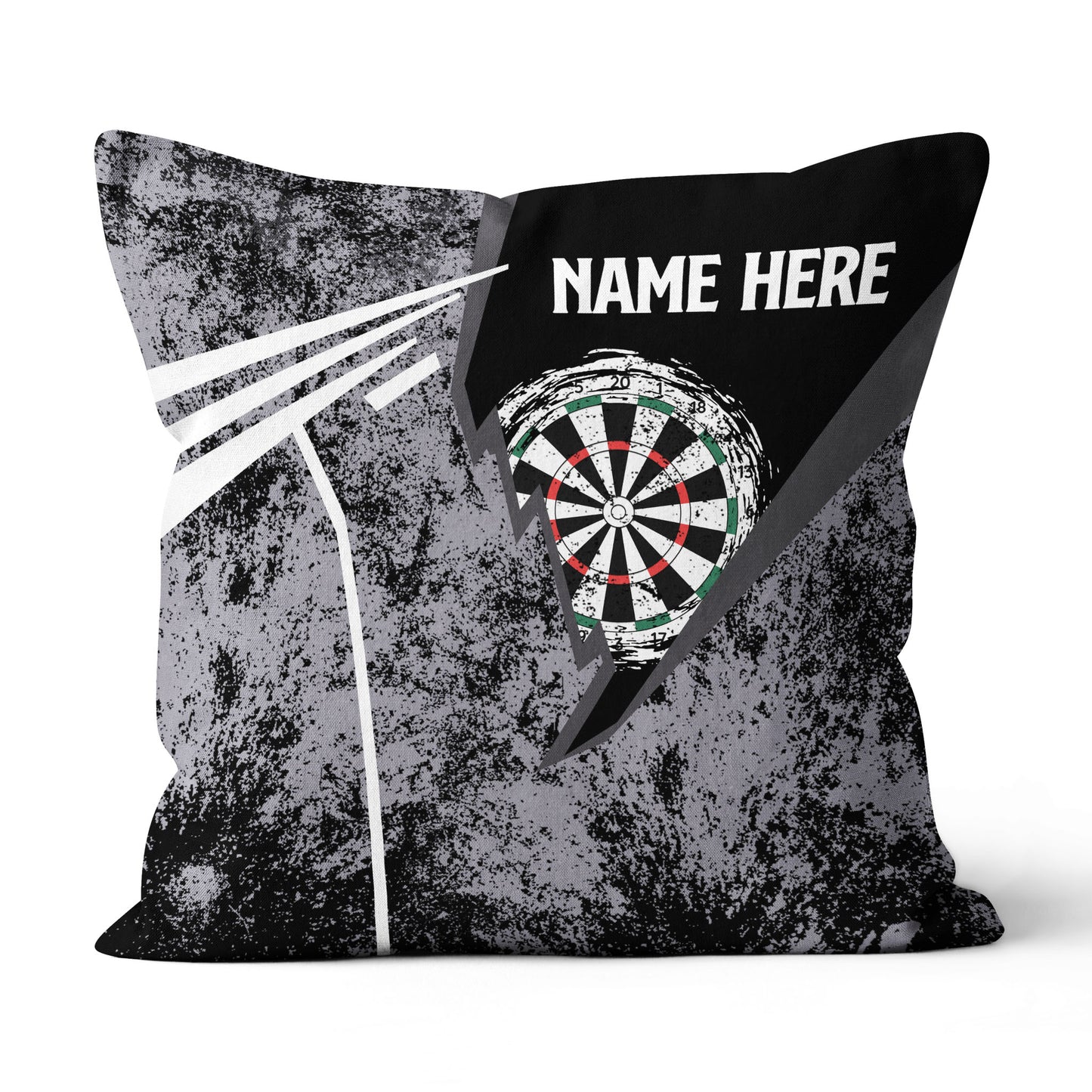 Grunge Retro Custom Darts Pillow Personalized Dart Gifts For Dart Player LDT1182