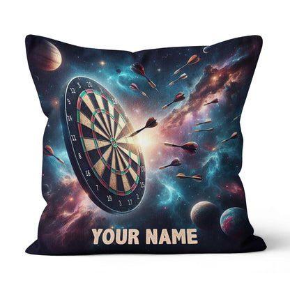 Dartboard In Galaxy Custom Darts Throw Pillow Personalized Dart Gifts LDT1150