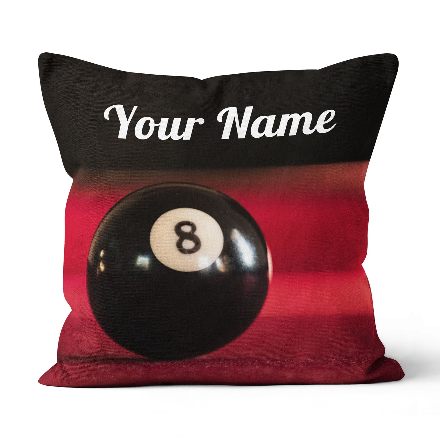 Personalized Billiard 8 Ball Pillow, Custom Throw Pillow Billiards Gifts VHM0882
