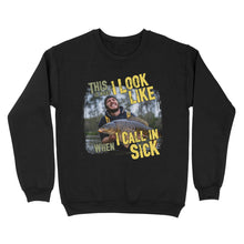 Load image into Gallery viewer, Funny Fishing Shirt Customize Photo "This is what I look like when I call in Sick" FSD2427D03
