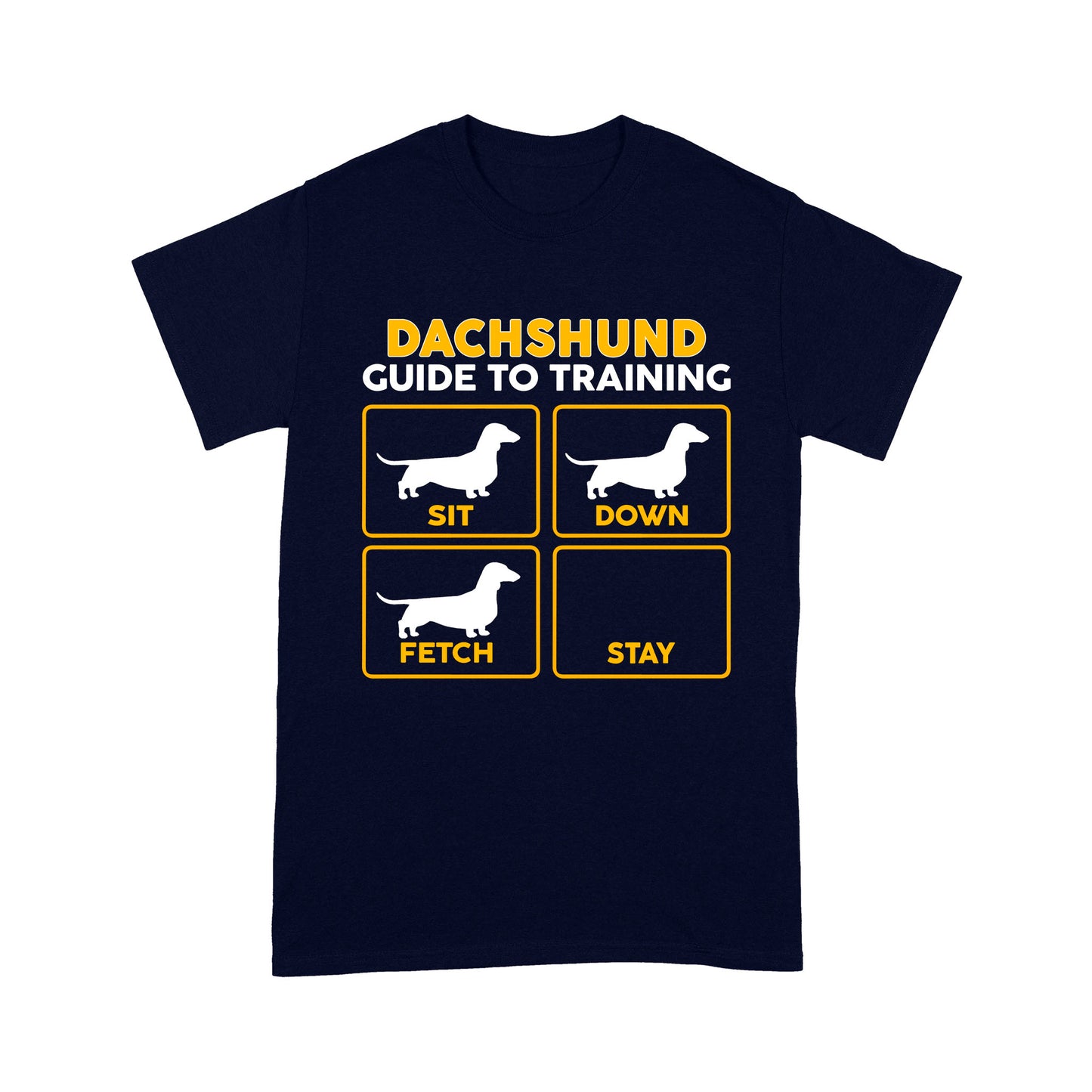 Dachshund Standard T-shirt | Funny Guide to Training dog - FSD2407D08