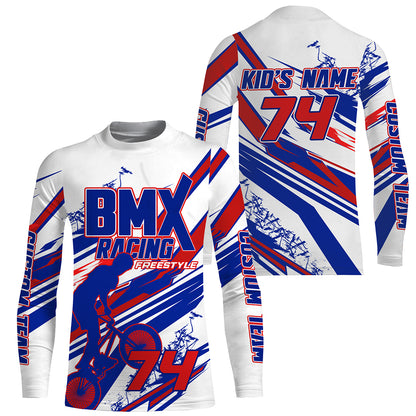 Personalized BMX racing gear UPF30+ adult kid BMX shirt extreme sport biking gear Cycling clothes| SLC109