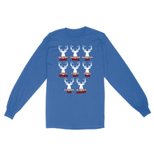 Load image into Gallery viewer, Funny Christmas Reindeer Hunter Shirt, Deer Hunter Gift D02 NQS2460 Standard Long Sleeve