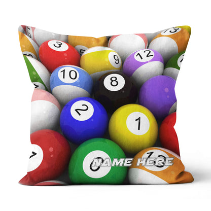 Personalized Billiard Balls Pillow, Best Billiard Pillow Gifts For Pooler TDM0862
