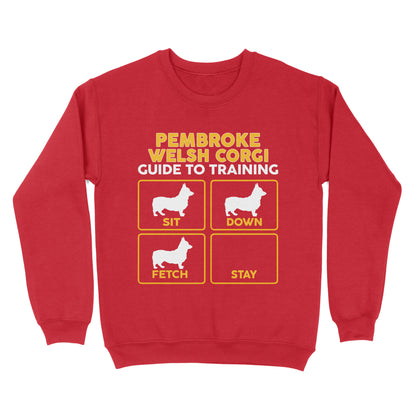 Pembroke Welsh Corgi Standard Sweatshirt | Funny Guide to Training dog - FSD2409D08
