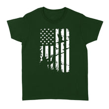 Load image into Gallery viewer, Duck Hunting American Flag Clothes, Shirt for hunter NQSD239 - Standard Women's T-shirt