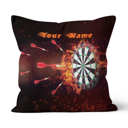 Fire Burning Dartboard Custom Pillow Personalized Darts Gifts For Player LDT1119