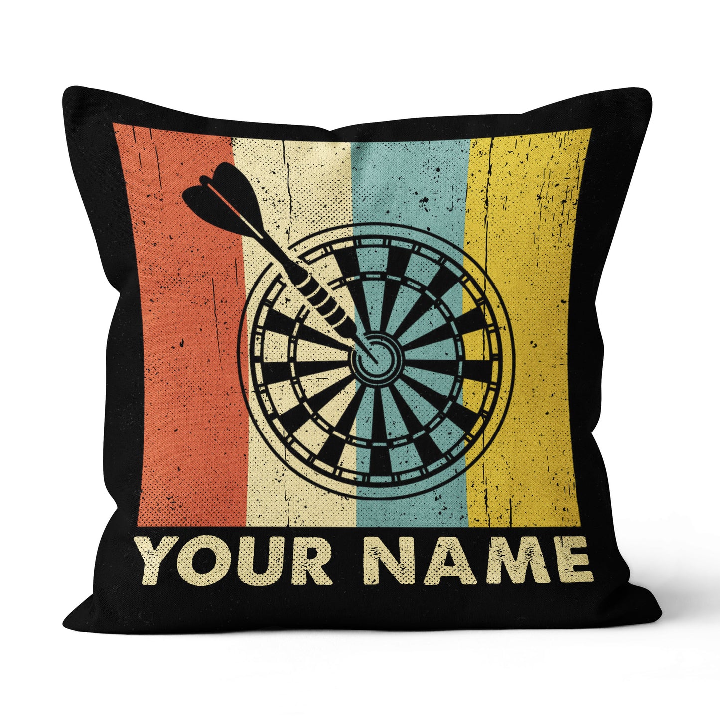 Colorful Retro Dartboard Pillow Personalized Darts Gifts For Dart Player LDT1104
