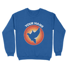 Load image into Gallery viewer, Dove Retro Vintage Sunset Custom Name Shirt, Dove Hunting Shirt, Gift for Dove Lover, Bird Lover Standard Sweatshirt FSD2351D08