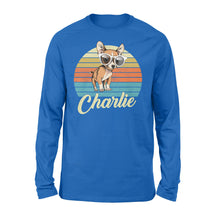 Load image into Gallery viewer, Custom name awesome Chihuahua 1970s vintage retro personalized gift - Standard Long Sleeve