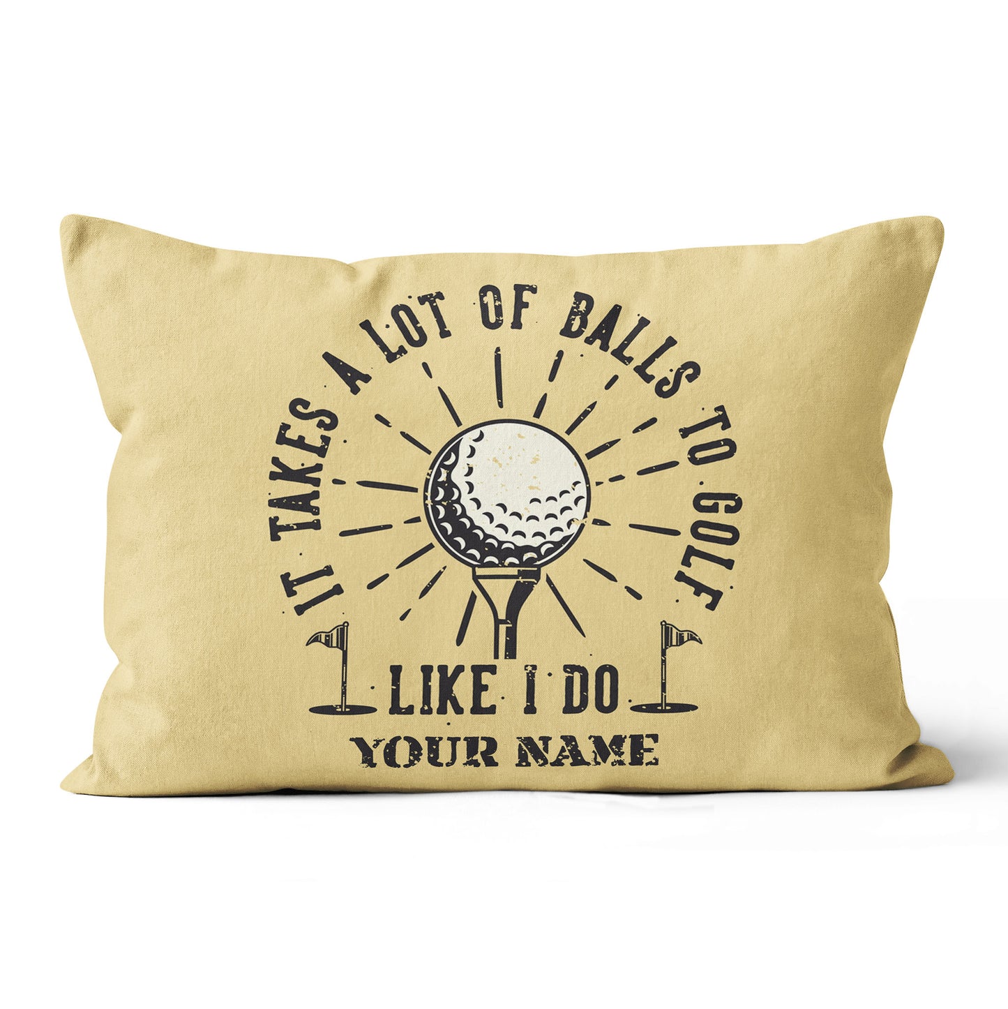 It Takes A Lot Of Balls Retro Custom Golf Pillow Personalized Golf Gifts LDT1118